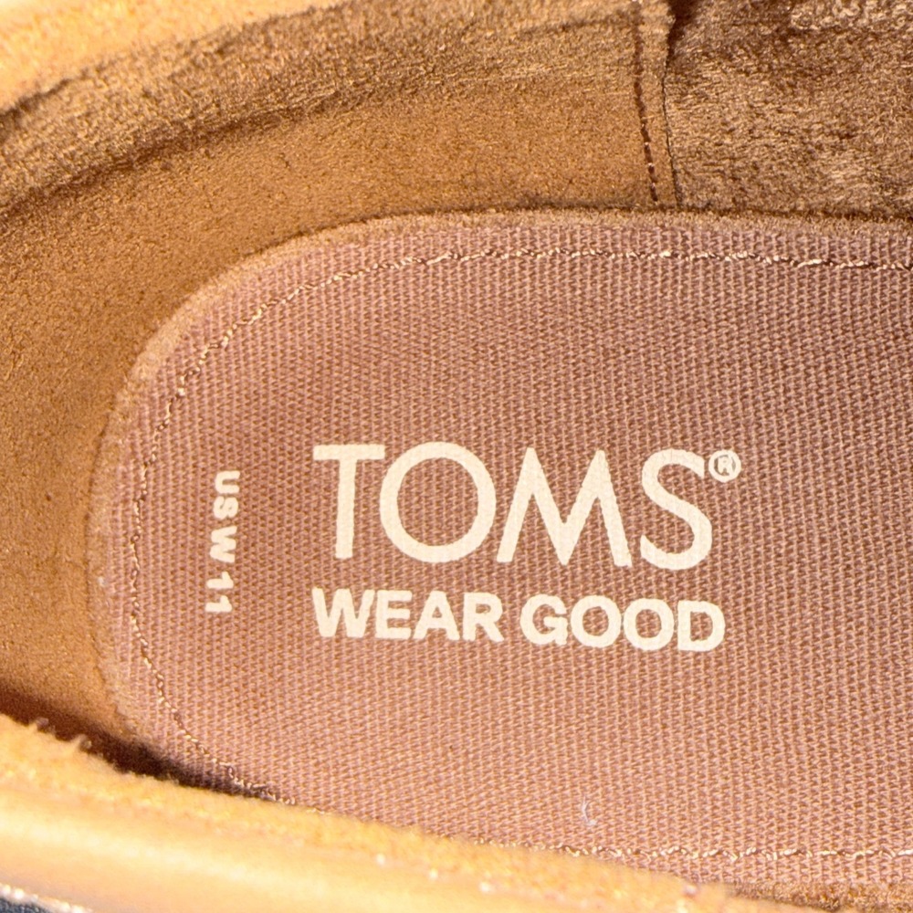 Toms Lynette Brown‎ Sugar Leather Penny Loafers Womens Size 11 Flat Shoes NEW - Picture 8 of 12